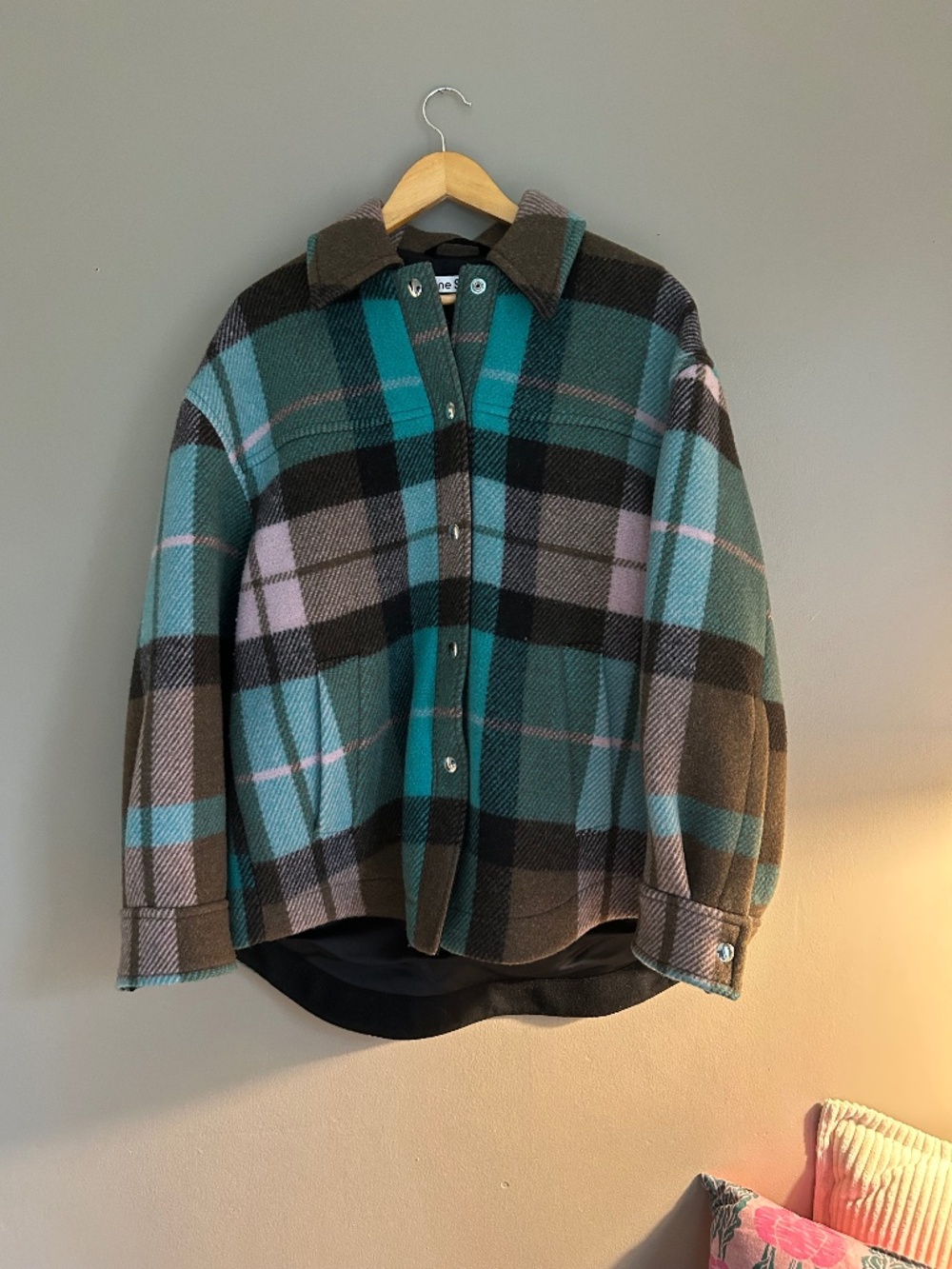 Acne Studios Long sleeve brushed wool-blend jacket
